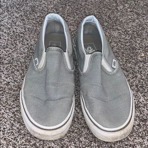 grey slide on Vans